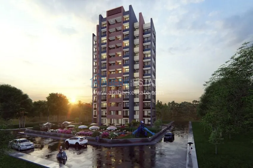 Квартиры 1+1 в новом жилом комплексе с собственной инфраструктурой район Томюк – Мерсин 2 