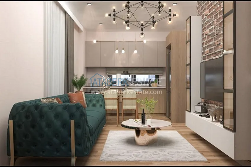 Приобрести Квартиры 1+1 в новом жилом комплексе с собственной инфраструктурой район Томюк – Мерсин 4 