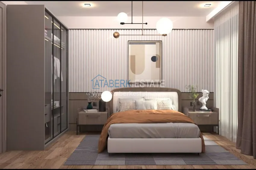 Приобрести Квартиры 1+1 в новом жилом комплексе с собственной инфраструктурой район Томюк – Мерсин 6 