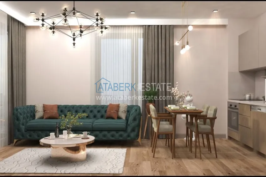 Приобрести Квартиры 1+1 в новом жилом комплексе с собственной инфраструктурой район Томюк – Мерсин 7 