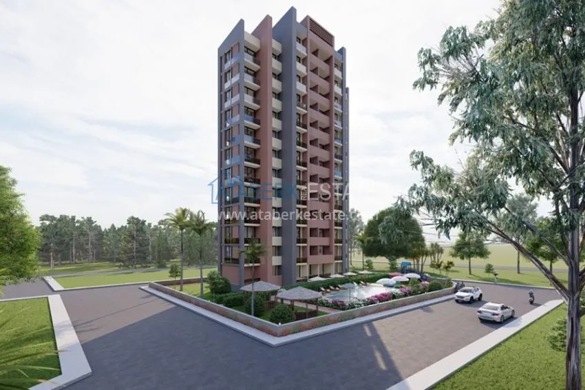 Квартиры 1+1 в новом жилом комплексе с собственной инфраструктурой район Томюк – Мерсин 1 