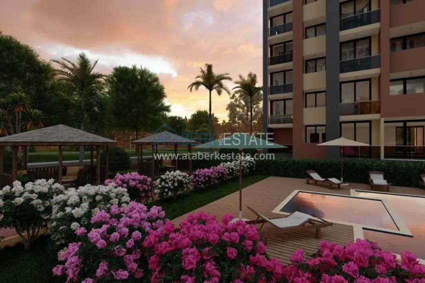 Квартиры 1+1 в новом жилом комплексе с собственной инфраструктурой район Томюк – Мерсин 5 