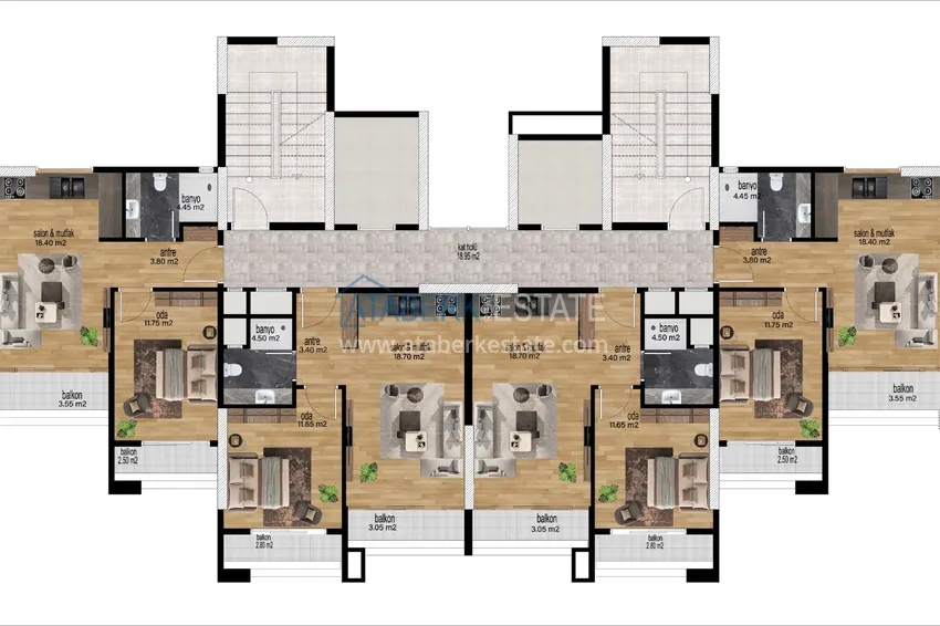 Купить дешево Квартиры 1+1 в новом жилом комплексе с собственной инфраструктурой район Томюк – Мерсин 1 