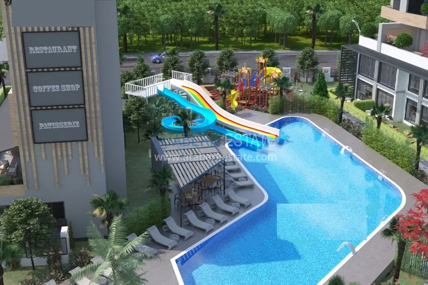 Квартиры в современном жилом комплексе на этапе строительства Мезитли – Мерсин 13 