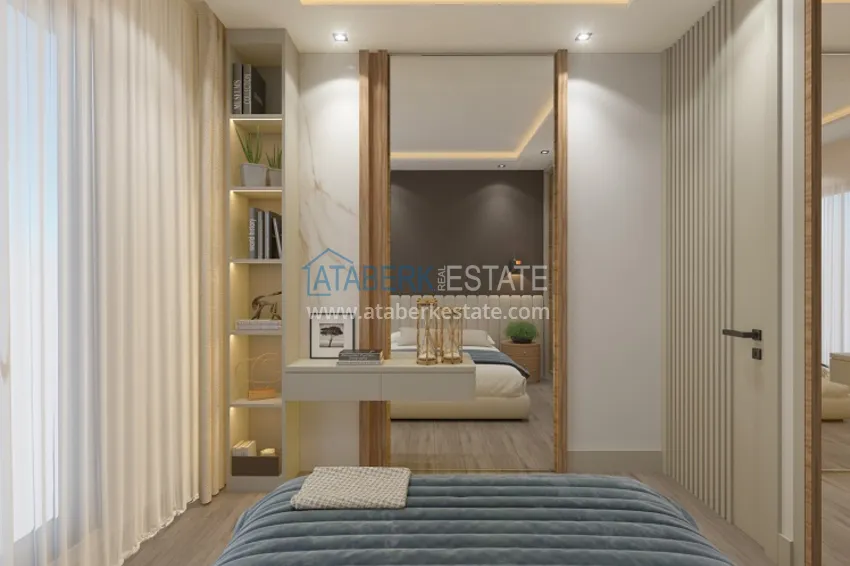 Приобрести Квартиры в современном жилом комплексе на этапе строительства Мезитли – Мерсин 29 