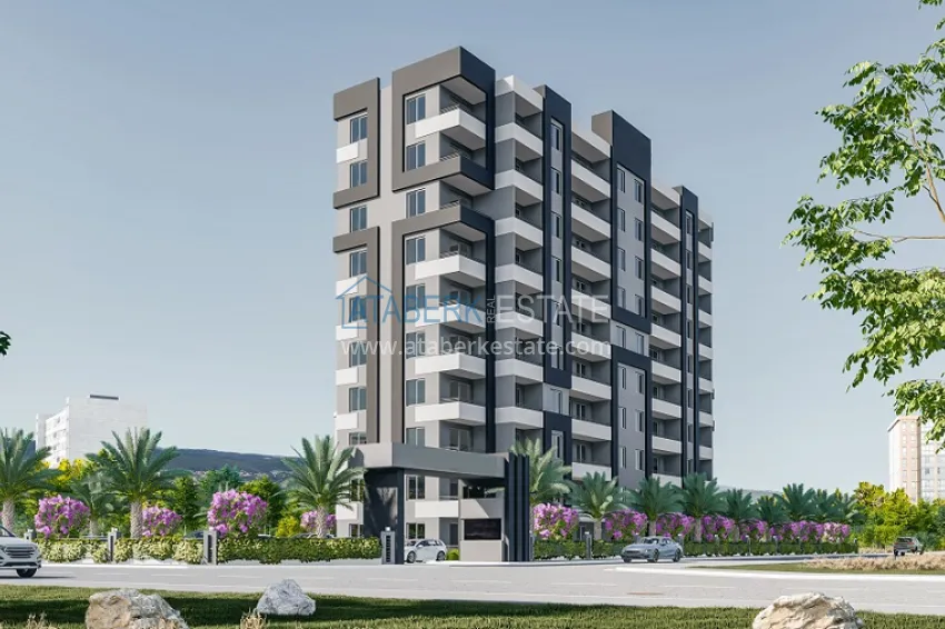 Новый современный жилой комплекс на этапе строительства в Давултепе – Мерсин 1