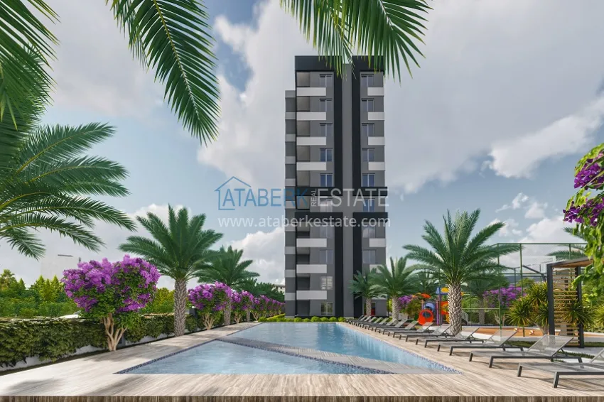 Новый современный жилой комплекс на этапе строительства в Давултепе – Мерсин 6