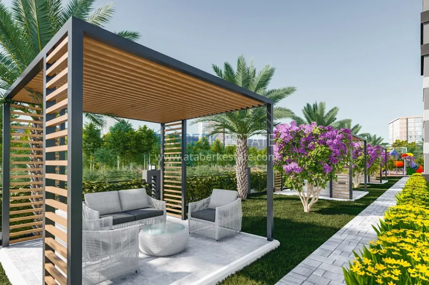 Новый современный жилой комплекс на этапе строительства в Давултепе – Мерсин 9