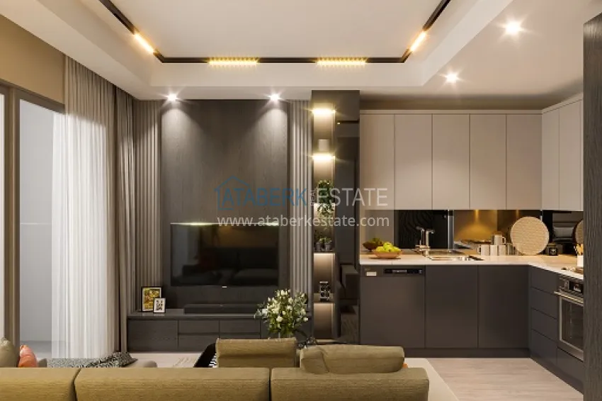 Приобрести Новый современный жилой комплекс на этапе строительства в Давултепе – Мерсин 1