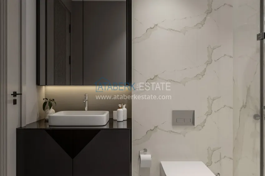 Приобрести Новый современный жилой комплекс на этапе строительства в Давултепе – Мерсин 10