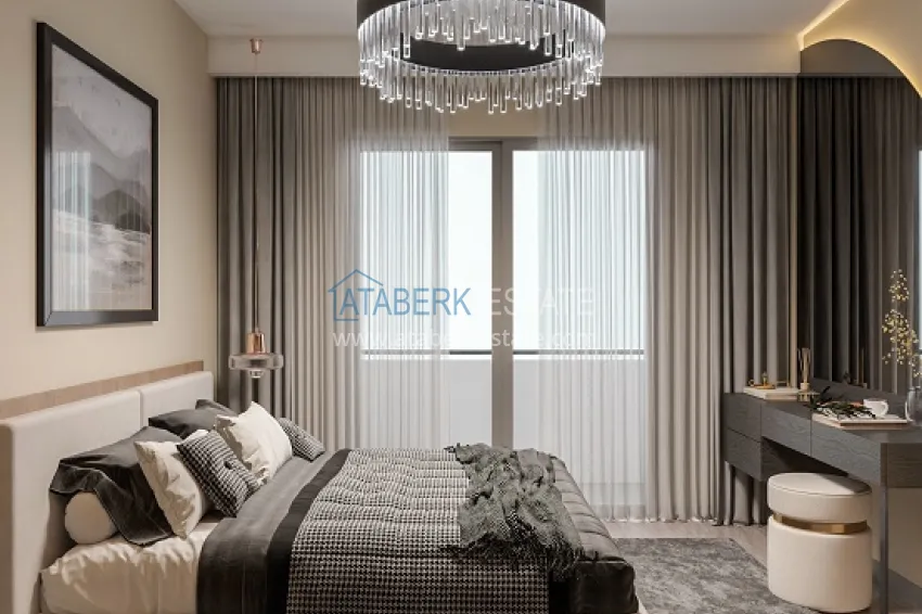 Приобрести Новый современный жилой комплекс на этапе строительства в Давултепе – Мерсин 8