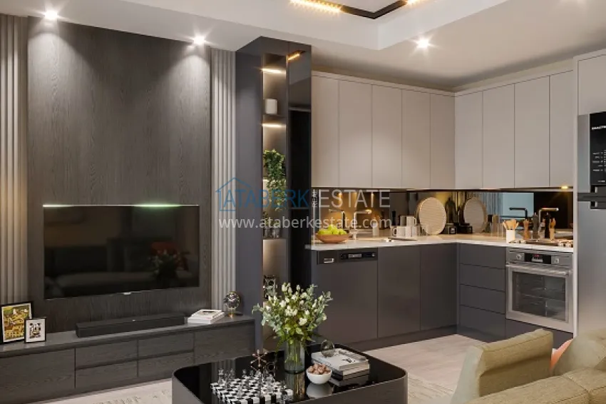 Приобрести Новый современный жилой комплекс на этапе строительства в Давултепе – Мерсин 9