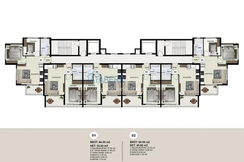 Купить дешево Новый современный жилой комплекс на этапе строительства в Давултепе – Мерсин 3