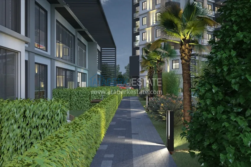 Квартиры в современном жилом комплексе на этапе строительства Мезитли – Мерсин 8 