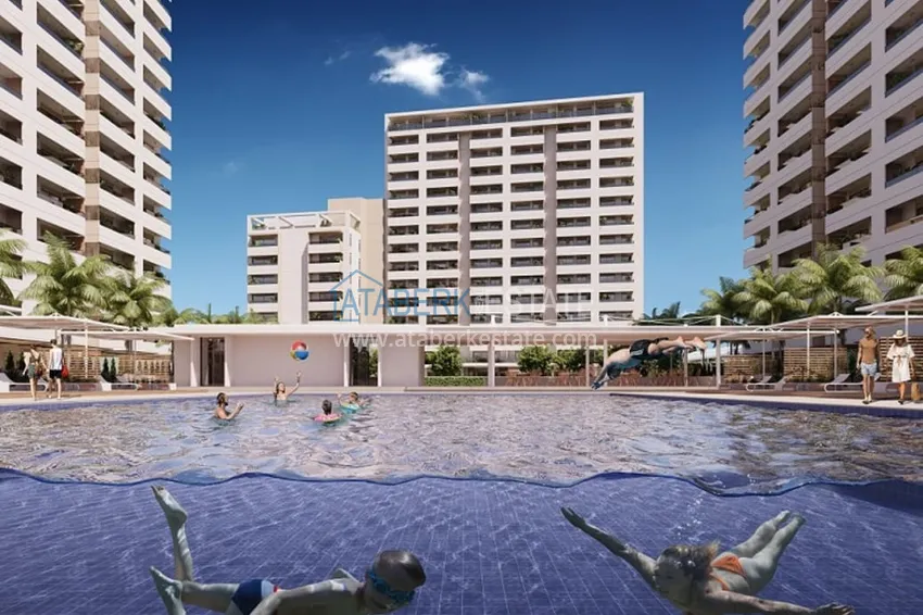 Квартира 2+1 от собственника, с видом на море на стадии строительства в районе Тедже – Мерсин 11 