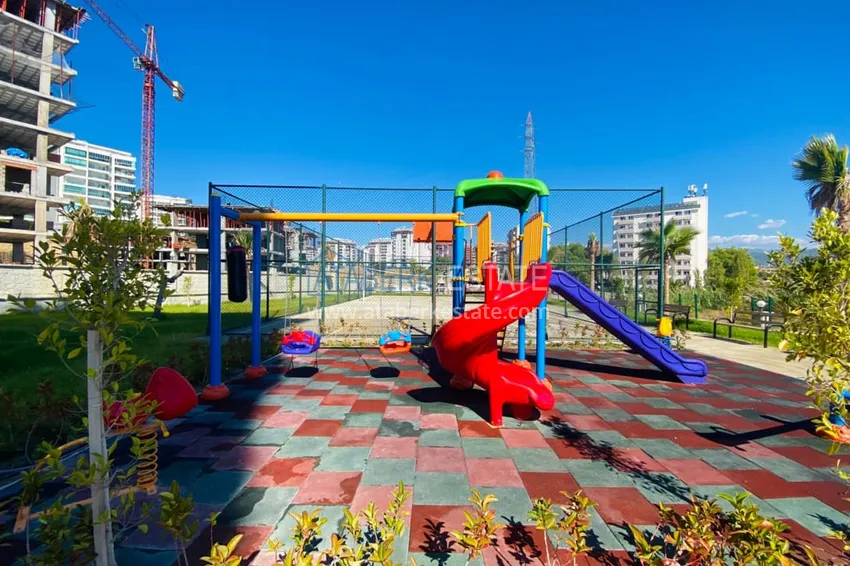 Квартира 1+1 меблированная в новом жилом комплексе, район Авсаллар – Алания. Подходит для краткосрочной аренды 11