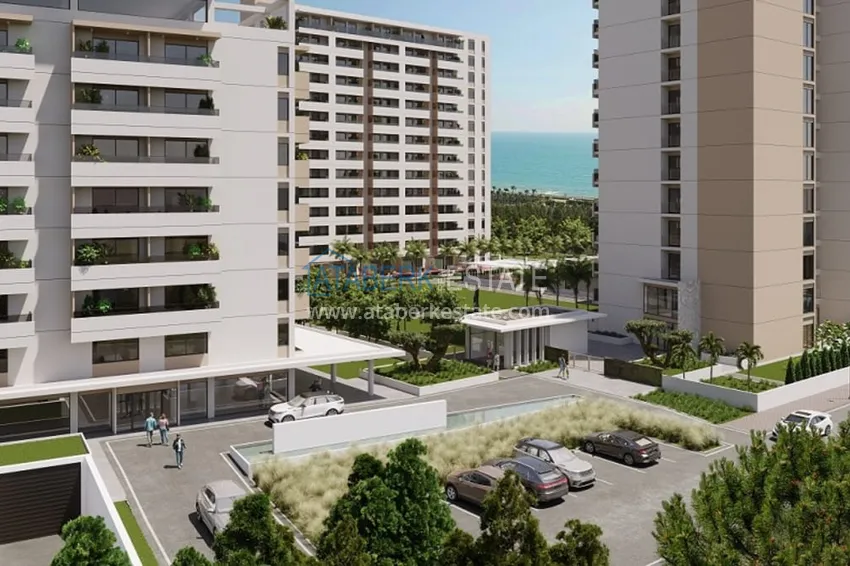 Квартира 2+1 от собственника, с видом на море на стадии строительства в районе Тедже – Мерсин 18 