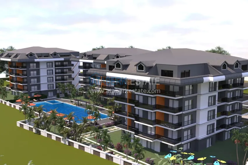 Квартиры от застройщика по самым низким стартовым ценам в районе Окурджалар, вторая линия от моря 1 