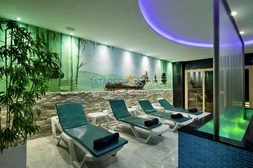 Квартира «под ключ» с видом на море в центре Алании – район пляжа Клеопатра 22 