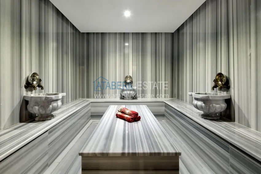 Квартира «под ключ» с видом на море в центре Алании – район пляжа Клеопатра 25 