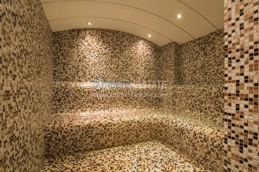 Квартира «под ключ» с видом на море в центре Алании – район пляжа Клеопатра 26 