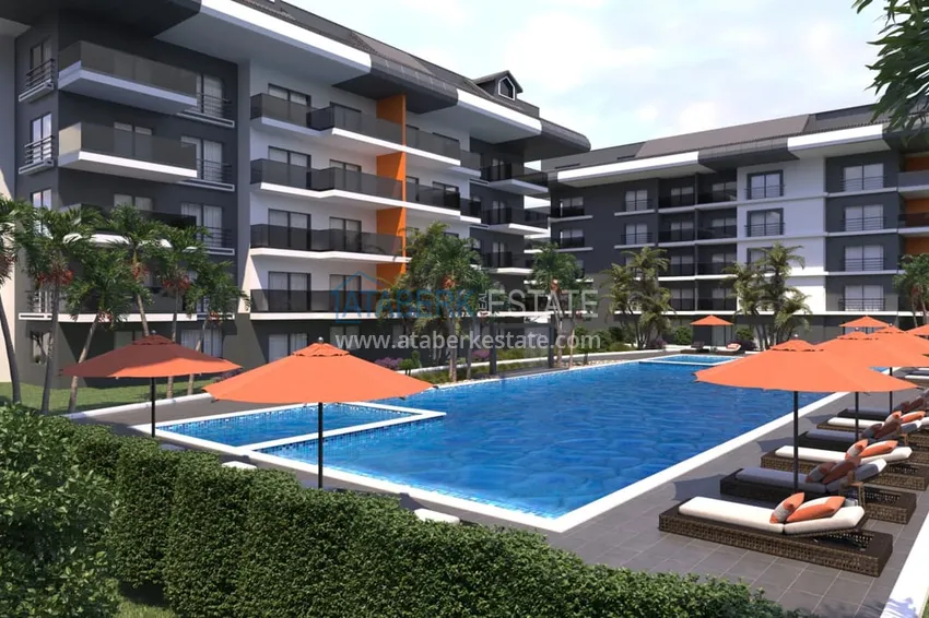 Квартиры от застройщика по самым низким стартовым ценам в районе Окурджалар, вторая линия от моря 4 