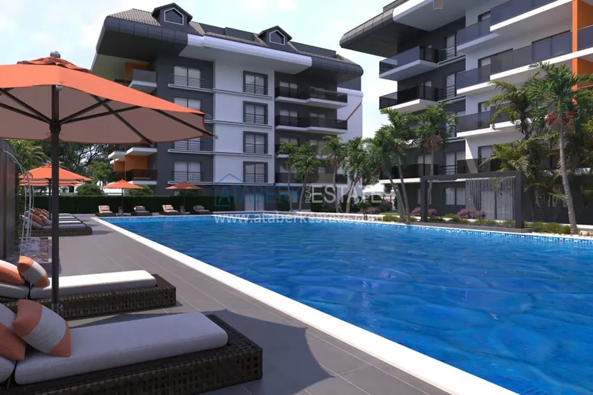 Квартиры от застройщика по самым низким стартовым ценам в районе Окурджалар, вторая линия от моря 5 