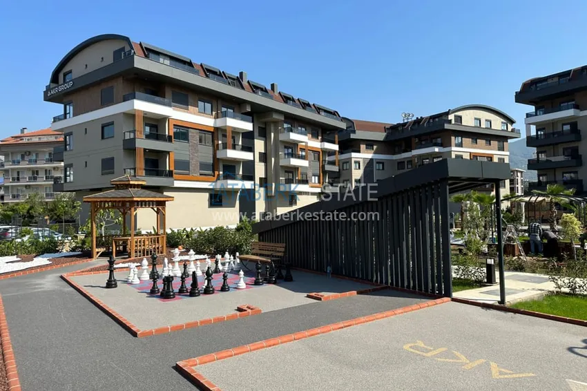 Двухкомнатная квартира с чистовой отделкой в районе Оба, Алания 8 