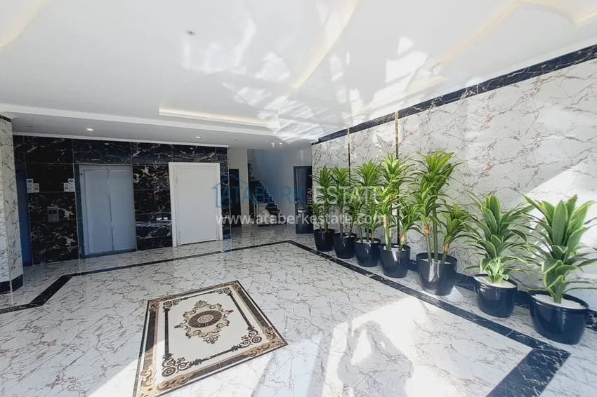 Двухкомнатная квартира с чистовой отделкой в Махмутларе – район субботнего рынка 8 