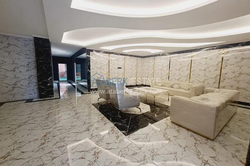 Двухкомнатная квартира с чистовой отделкой в Махмутларе – район субботнего рынка 9 