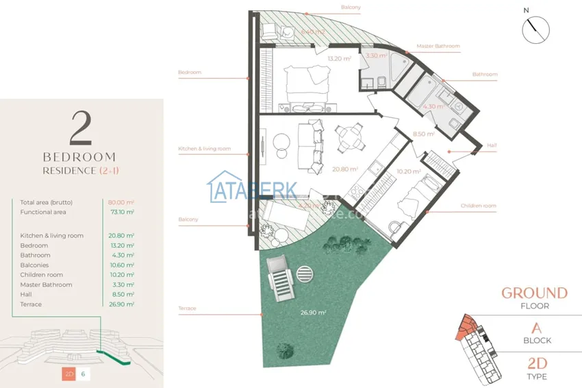 Купить дешево Новый девелоперский проект премиум сегмента в Анталии, район Алтынташ 1 
