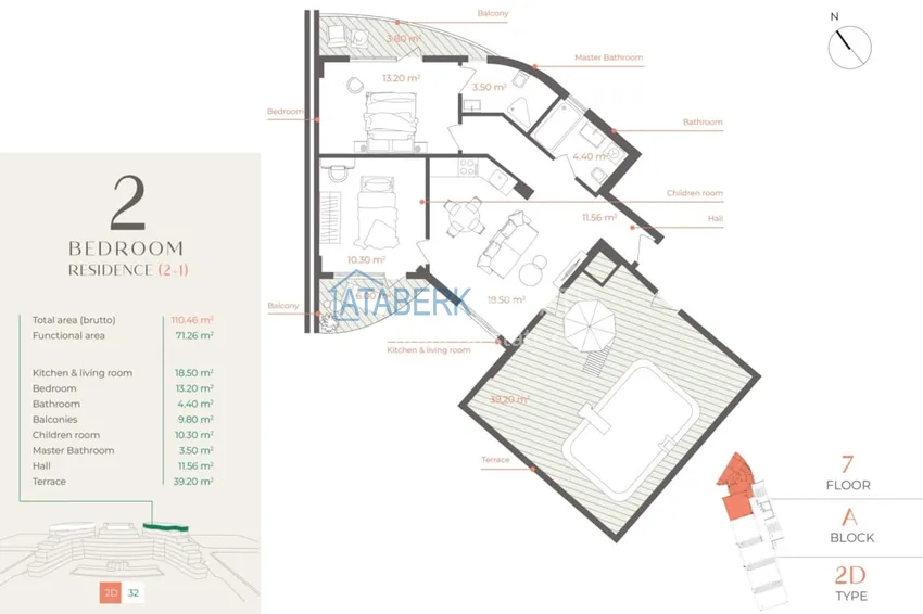 Купить дешево Новый девелоперский проект премиум сегмента в Анталии, район Алтынташ 12 