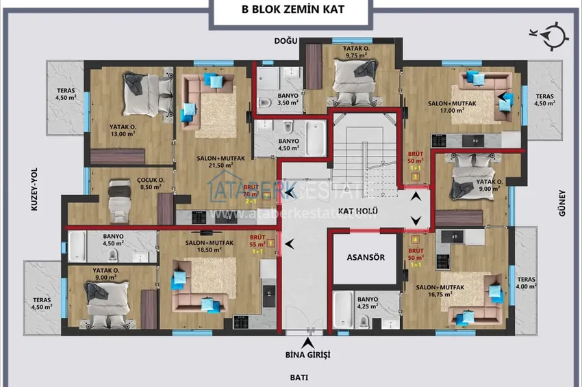 Купить дешево Новый жилой комплекс в центре Анталии – район Муратпаша 9 