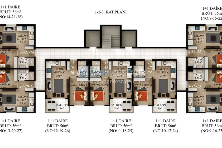 Купить дешево Квартиры с чистовой отделкой напрямую от застройщика – новостройка, Газипаша 3 