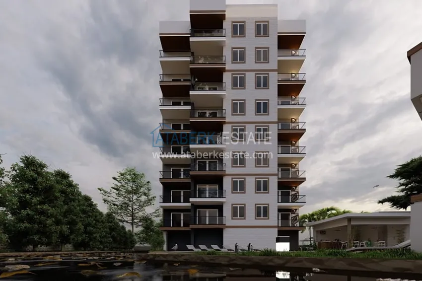 Квартира 2+1 с видом на море в новом жилом комплексе в районе Аяш – Мерсин 1 