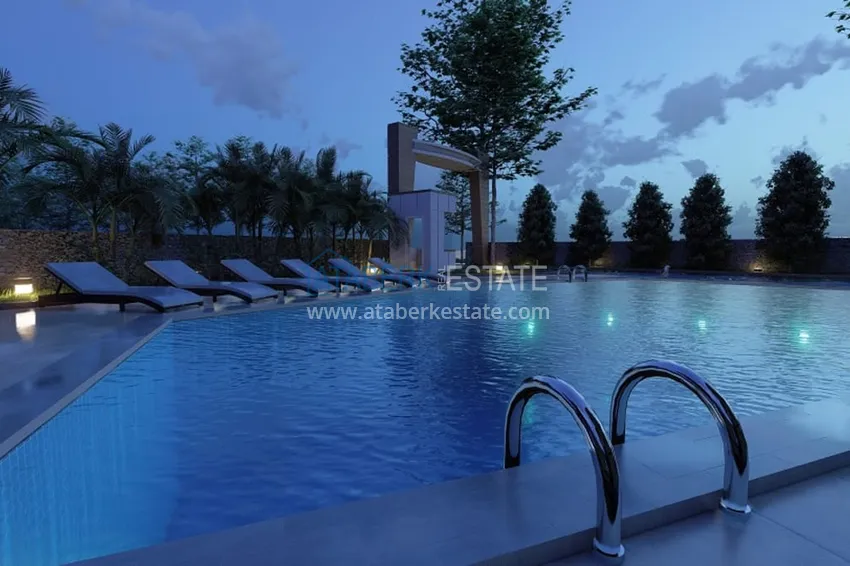 Квартира 2+1 с видом на море в новом жилом комплексе в районе Аяш – Мерсин 8 