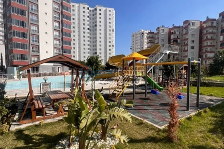 Трехкомнатная квартира с чистовой отделкой в 100 метрах от моря район Тедже – Мерсин 5 