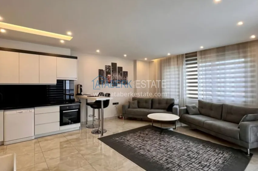 Приобрести Двухкомнатная квартира «под ключ в центре Алании - район пляжа Клеопатра 1 