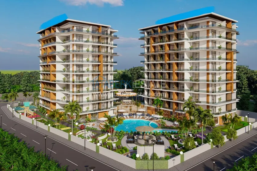 Старт продаж! Курортная недвижимость на этапе котлована – Алания, Паяллар 1 