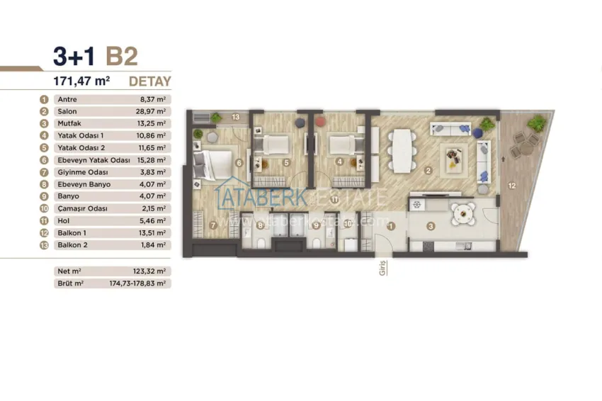 Купить дешево Недвижимость на этапе строительства в Измире, район Конак 13 