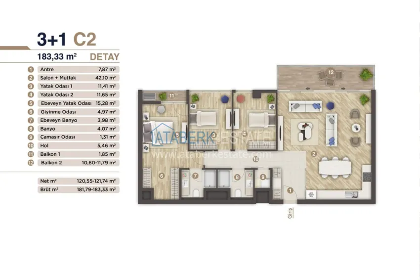 Купить дешево Недвижимость на этапе строительства в Измире, район Конак 14 