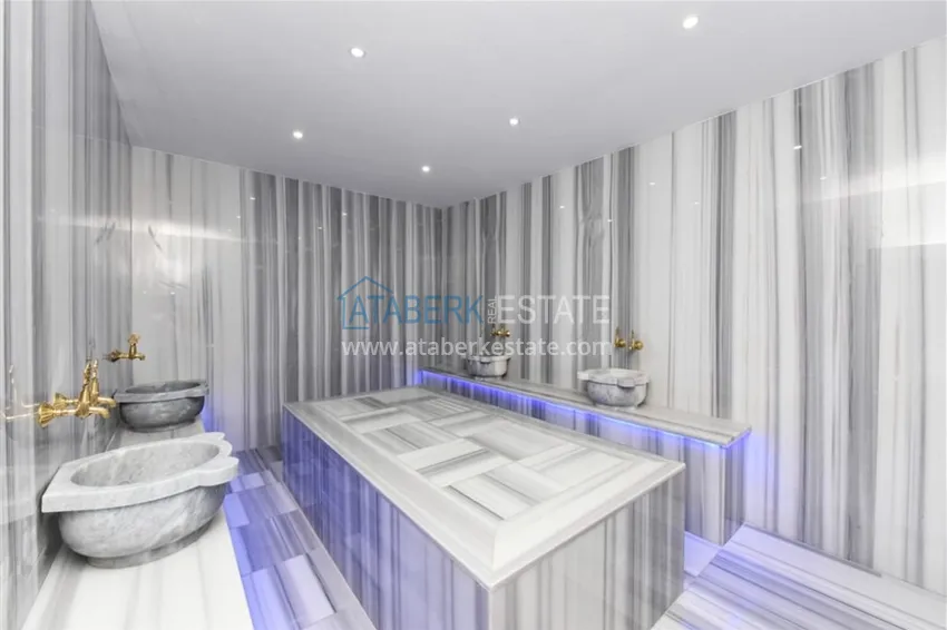 Приобрести Дуплекс с мебелью, сауной и джакузи - район Махмутлар, Алания 39 