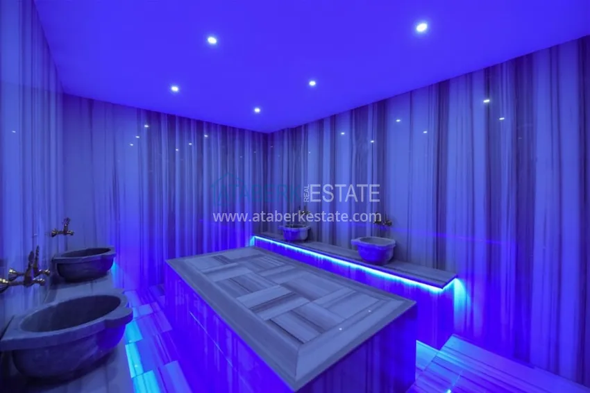 Приобрести Дуплекс с мебелью, сауной и джакузи - район Махмутлар, Алания 40 