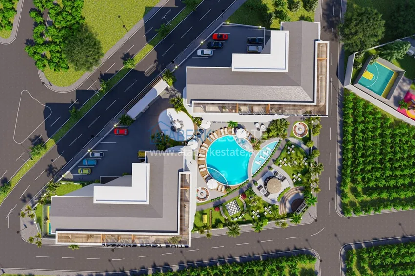 Старт продаж! Курортная недвижимость на этапе котлована – Алания, Паяллар 40 