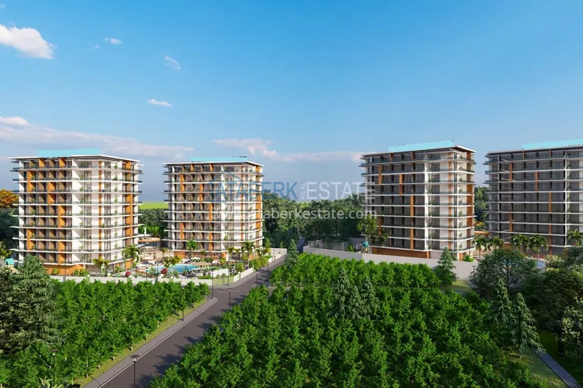 Старт продаж! Курортная недвижимость на этапе котлована – Алания, Паяллар 42 