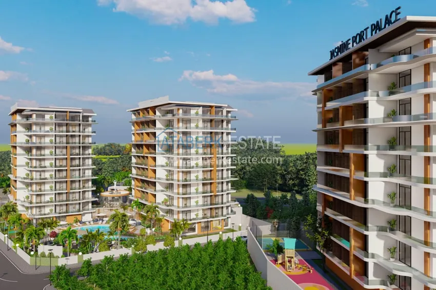 Старт продаж! Курортная недвижимость на этапе котлована – Алания, Паяллар 43 