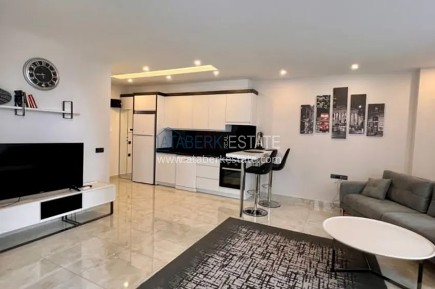 Приобрести Двухкомнатная квартира «под ключ в центре Алании - район пляжа Клеопатра 4 