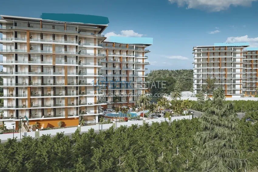 Старт продаж! Курортная недвижимость на этапе котлована – Алания, Паяллар 6 