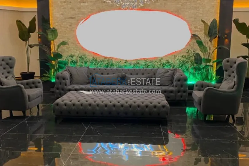 Двухкомнатная квартира с мебелью в Газипаше в современном комплексе 7 