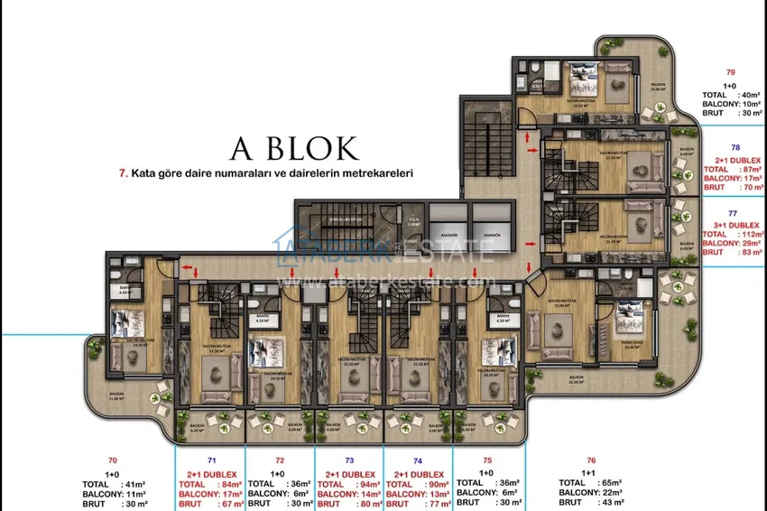 Купить дешево Старт продаж! Курортная недвижимость на этапе котлована – Алания, Паяллар 1 